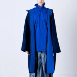 Sofie D'hoore - Manteau à Zip - Bleu -Mode Vêtements Magasin COAT 1