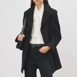 Nili Lotan - Manteau Peacoat - Noir 8 Nili Lotan - Manteau Peacoat - Noir -Mode Vêtements Magasin Cash peacoat 2