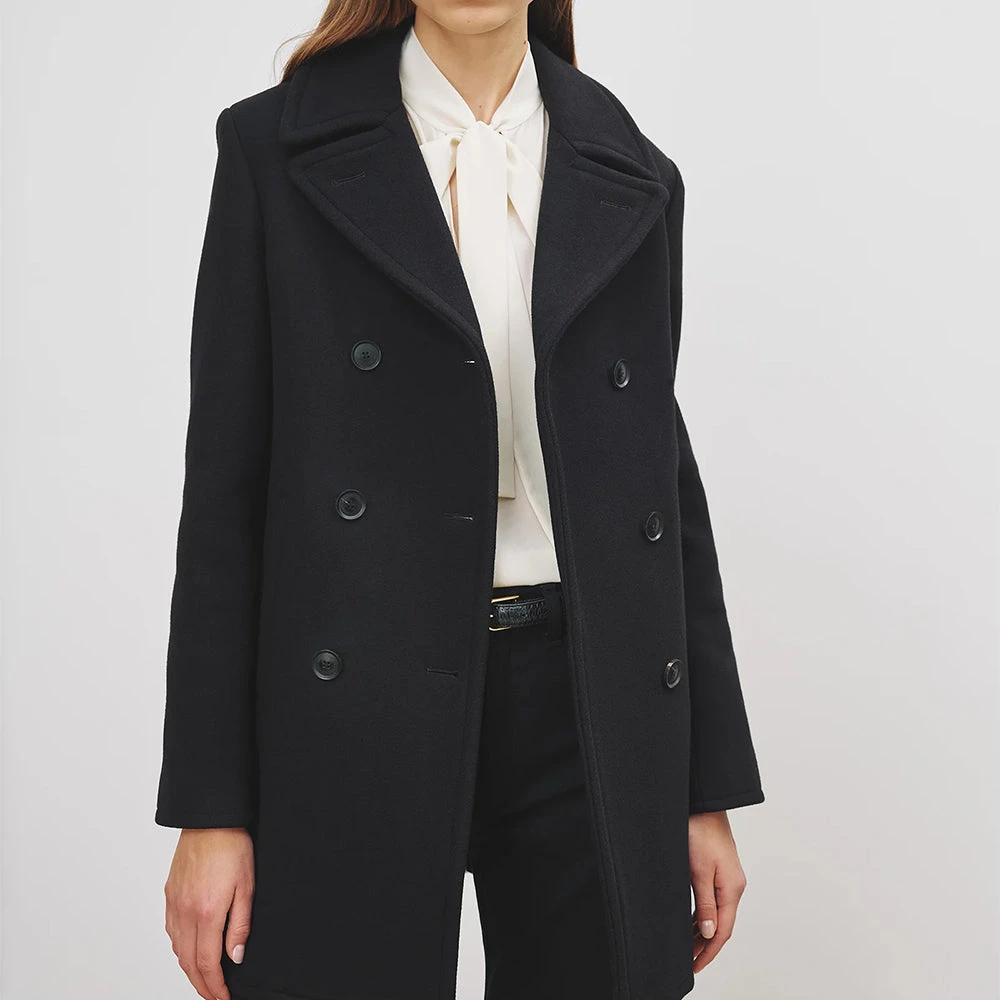 Nili Lotan - Manteau Peacoat - Noir 5 Nili Lotan - Manteau Peacoat - Noir – Image 3