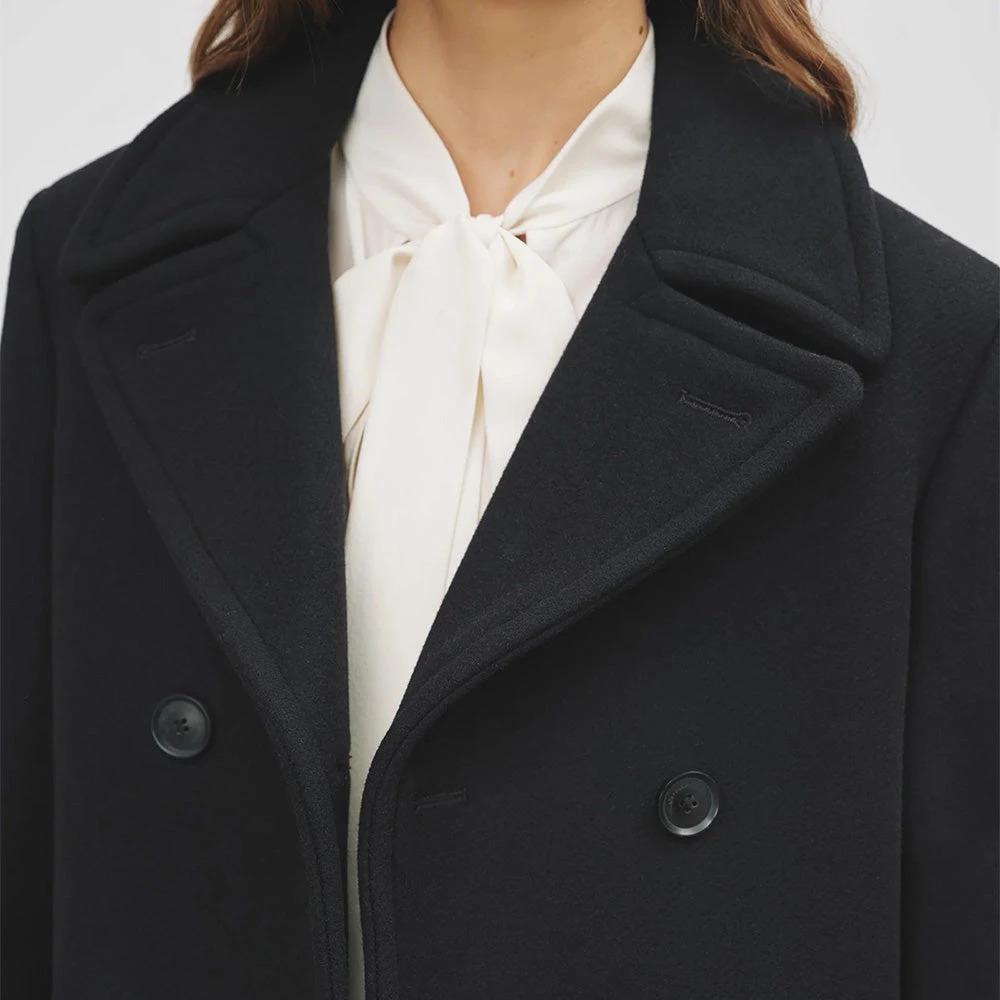 Nili Lotan - Manteau Peacoat - Noir 7 Nili Lotan - Manteau Peacoat - Noir – Image 5