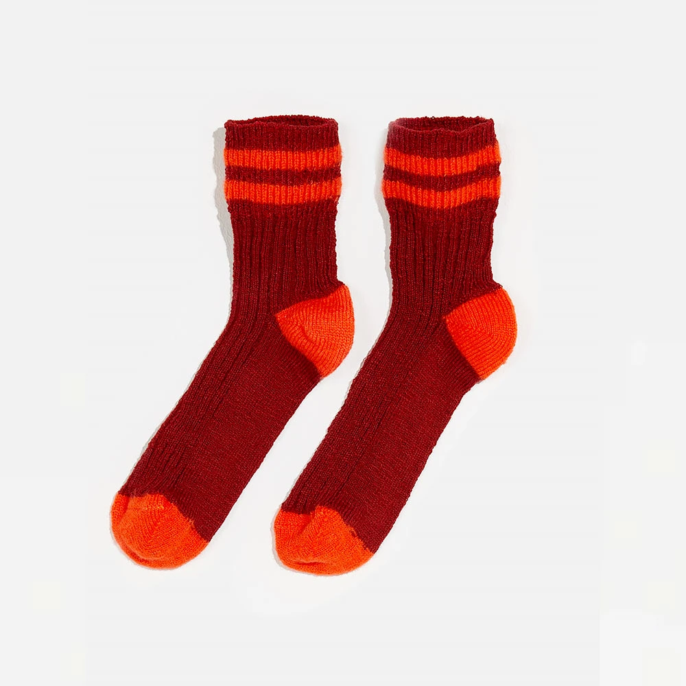 Bellerose - Chaussettes Funt - Rouge 3 Bellerose - Chaussettes Funt - Rouge