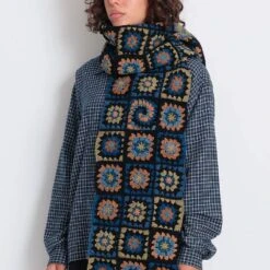 Story MFG - Echarpe En Crochet - Bleu