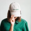 Casquette Unisexe Brodée Non Merci - Écru