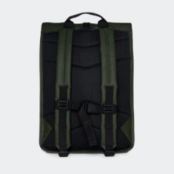 Rains - Sac à Dos Rolltop Rucksack - Kaki -Mode Vêtements Magasin GREEN2