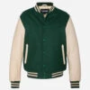 Schott - Veste Varsity - Vert 2 Schott - Veste Varsity - Vert -Mode Vêtements Magasin Green beige