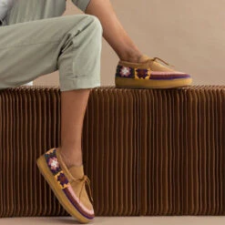 Laidback London - Chaussurres Komo - Marron 9 Laidback London - Chaussurres Komo - Marron -Mode Vêtements Magasin Komo Saffron Suede Multi 4