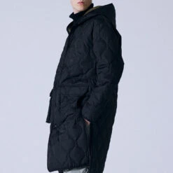 Taion - Manteau Long - Noir 8 Taion - Manteau Long - Noir -Mode Vêtements Magasin L3