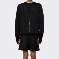 Rains - Veste Liner - Noir -Mode Vêtements Magasin LINER JACKET BLACK FRONT CLOSE