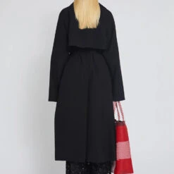 Laurence Bras - Trench En Laine Cary - Noir -Mode Vêtements Magasin MANTEAU CARY 3