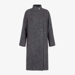 Pomandère - Manteau Asymétrique - Gris