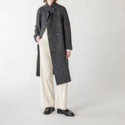 Pomandère - Manteau Asymétrique - Gris -Mode Vêtements Magasin MANTEAU4 3a45393e 3bc8 43a0 aa86 7cb561429f97