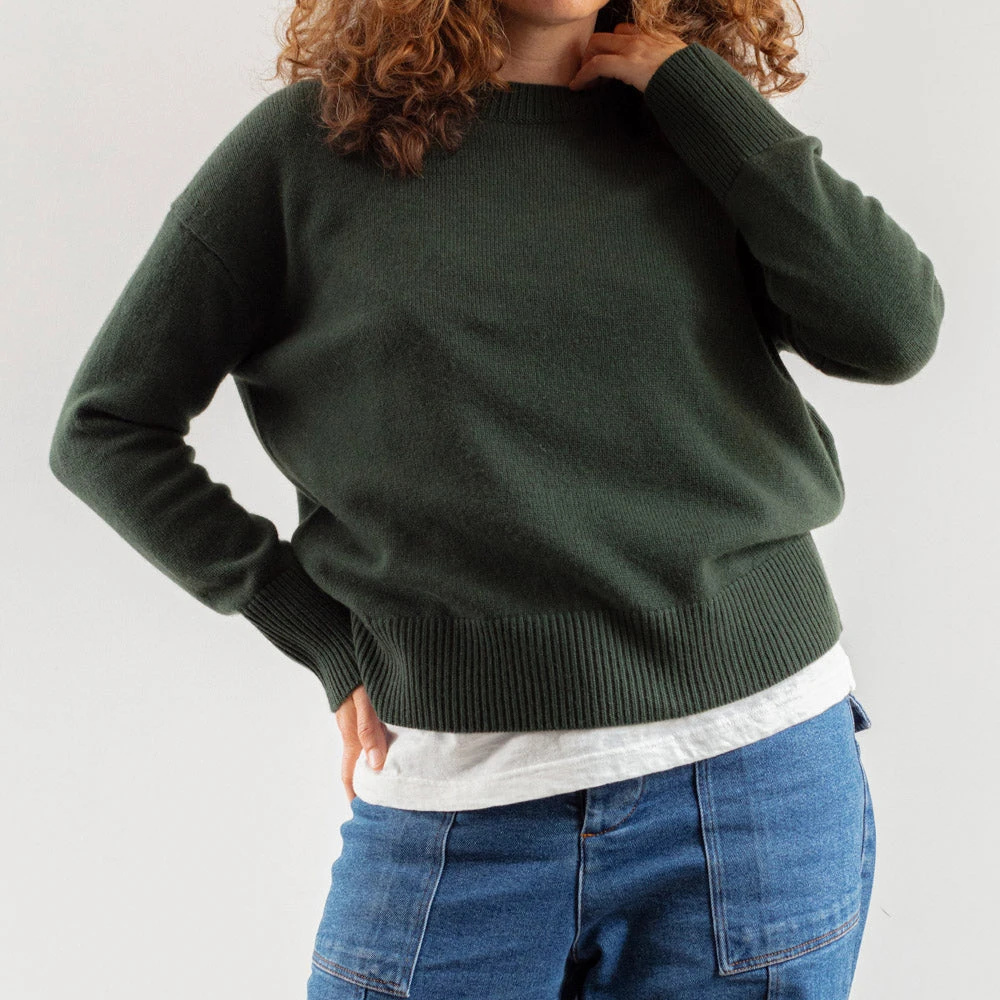 Merci - Pull Oversize En Cachemire - Kaki 4 Merci - Pull Oversize En Cachemire - Kaki – Image 2