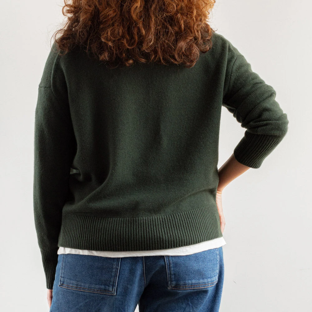 Merci - Pull Oversize En Cachemire - Kaki 5 Merci - Pull Oversize En Cachemire - Kaki – Image 3