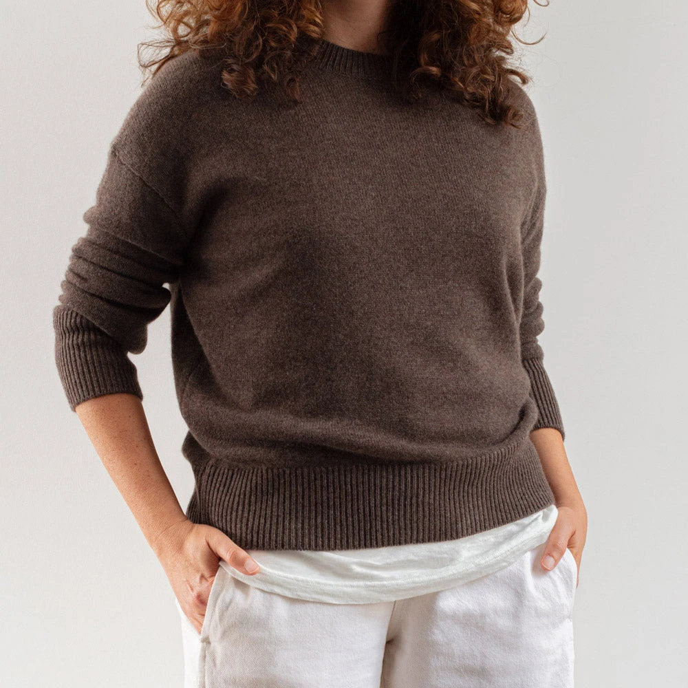 Merci - Pull Oversize En Cachemire - Marron 3 Merci - Pull Oversize En Cachemire - Marron