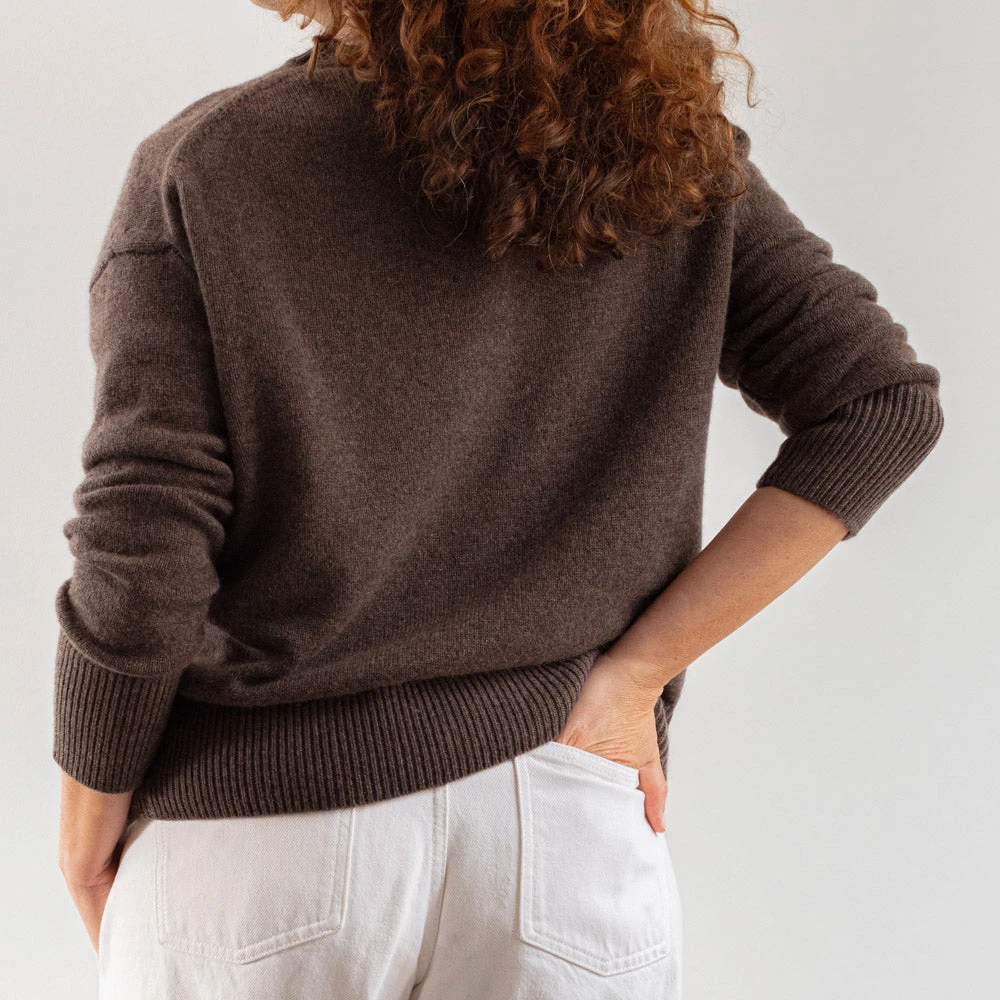 Merci - Pull Oversize En Cachemire - Marron 4 Merci - Pull Oversize En Cachemire - Marron – Image 2