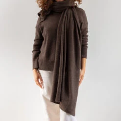 Merci - Étole En Cachemire - Marron