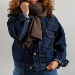 Merci - Étole En Cachemire - Marron 7 Merci - Étole En Cachemire - Marron -Mode Vêtements Magasin MERCI MODE 040723 1929