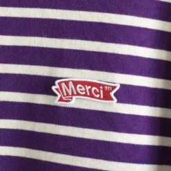 Merci X Armor-lux - Marinière Manches Longues - Violet -Mode Vêtements Magasin MERCI packshots 270623 0411 2