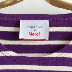Merci X Armor-lux - Marinière Manches Longues - Violet -Mode Vêtements Magasin MERCI packshots 270623 0411