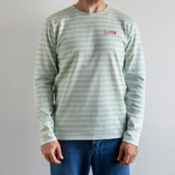 Merci X Armor-lux - Marinière Manches Longues - Bleu -Mode Vêtements Magasin MERCI packshots 270623 0435