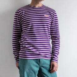 Merci X Armor-lux - Marinière Manches Longues - Violet -Mode Vêtements Magasin MERCI packshots 270623 0448