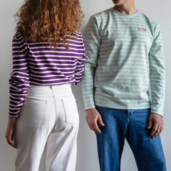 Merci X Armor-lux - Marinière Manches Longues - Bleu -Mode Vêtements Magasin MERCI packshots 270623 0551 1