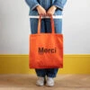 Merci - Tote Bag En Coton - Orange & Marron -Mode Vêtements Magasin MERCI packshots 270623 0717
