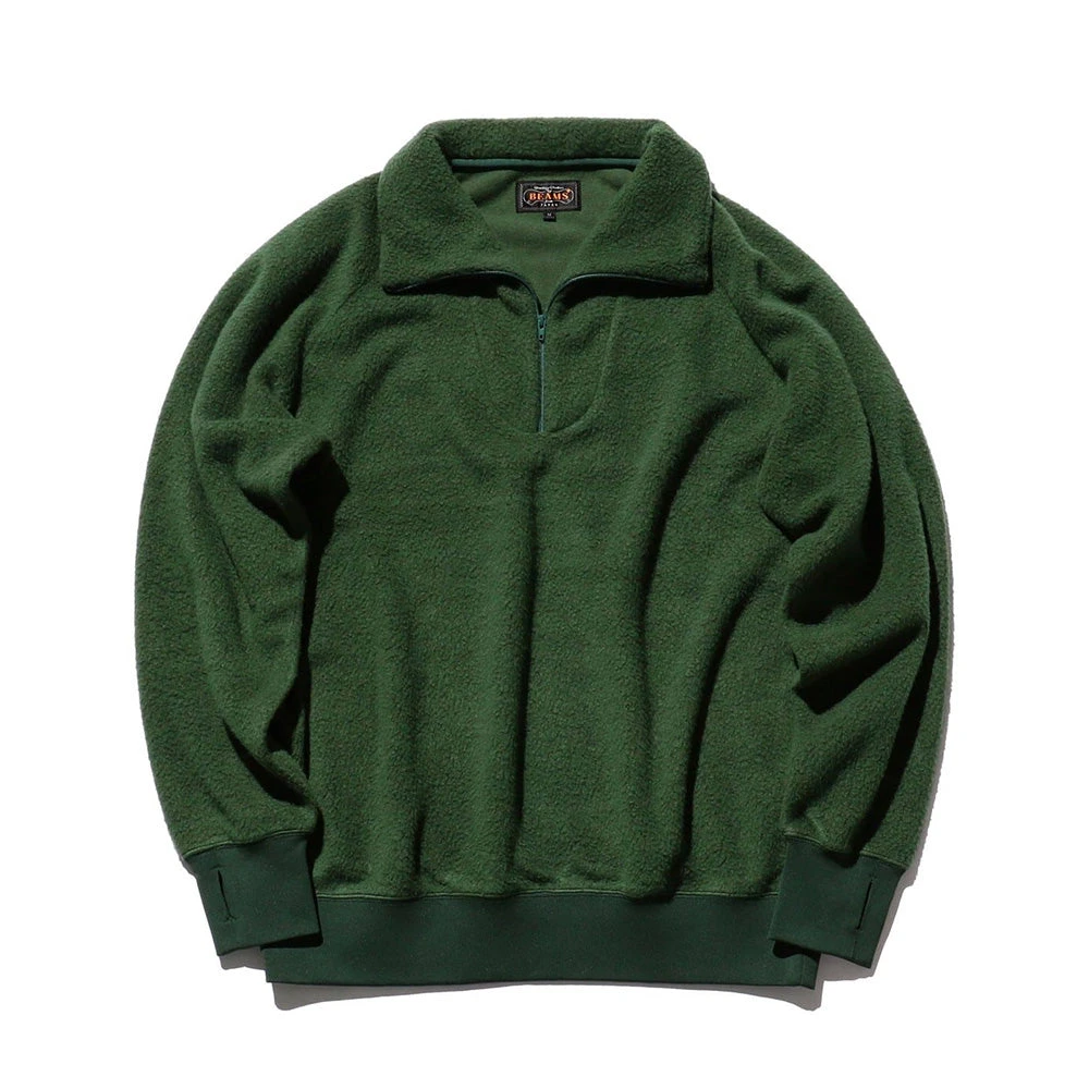 Beams Plus - Pull Camionneur - Vert 3 Beams Plus - Pull Camionneur - Vert