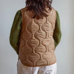 Merci - Veste Sans Manche Matelassée - Beige -Mode Vêtements Magasin Merci 07 12 22 1861