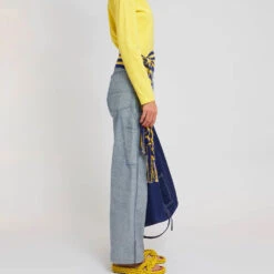 Laurence Bras - Pantalon Cargo Carpenter - Bleu -Mode Vêtements Magasin PANTALON CARPENTIER 3