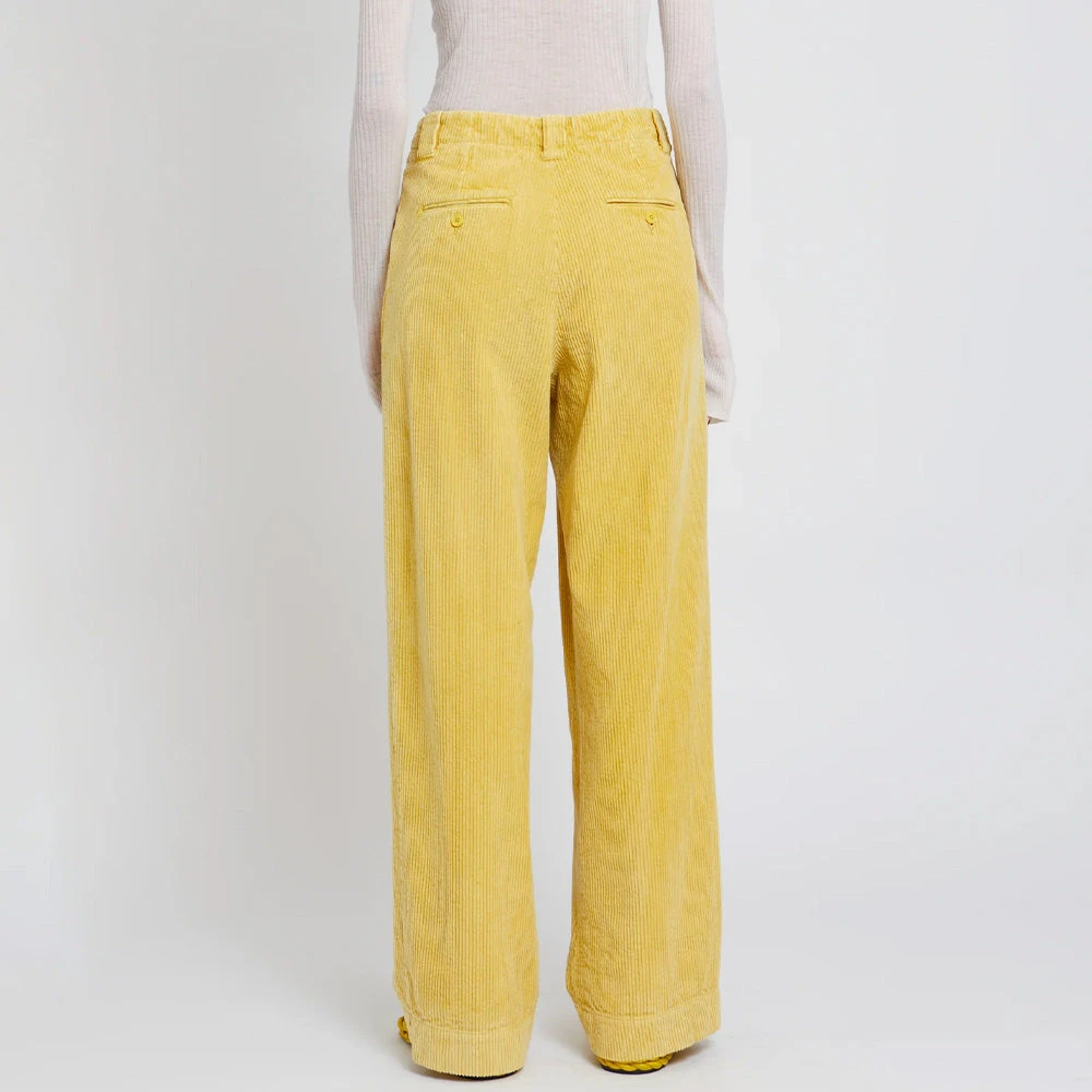 Laurence Bras - Pantalon En Velours Cloche - Jaune 7 Laurence Bras - Pantalon En Velours Cloche - Jaune – Image 5