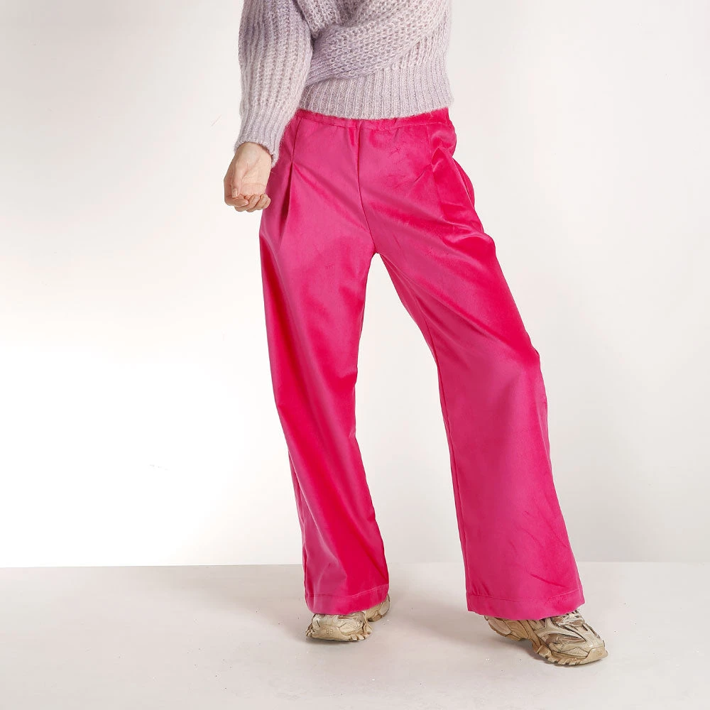 Les Tricots D'o - Pantalon En Velours - Rose 4 Les Tricots D'o - Pantalon En Velours - Rose – Image 2