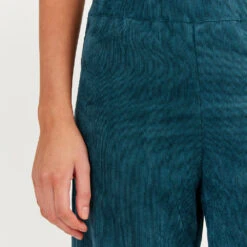 Sea Me Happy -Pantalon En Velours Côtelé Fin Gypsy - Bleu Canard -Mode Vêtements Magasin PINEGREEN 2
