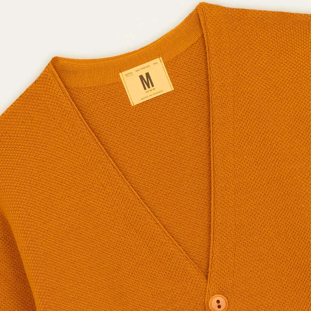 Nitto Knitwear - Cardigan Youri - Jaune 4 Nitto Knitwear - Cardigan Youri - Jaune – Image 2