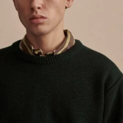 Nitto Knitwear - Pull Youri - Vert -Mode Vêtements Magasin PULL11