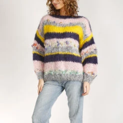 Les Tricots D'o - Pull En Mohair - Gris