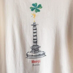 Merci - T-Shirt Bastille - Ecru 17 Merci - T-Shirt Bastille - Ecru -Mode Vêtements Magasin PYPD0411
