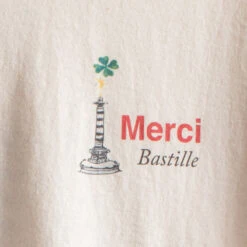 Merci - T-Shirt Bastille - Ecru 16 Merci - T-Shirt Bastille - Ecru -Mode Vêtements Magasin PYPD0413