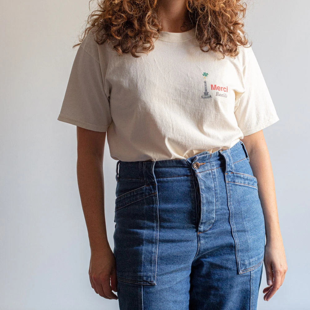 Merci - T-Shirt Bastille - Ecru 4 Merci - T-Shirt Bastille - Ecru – Image 2