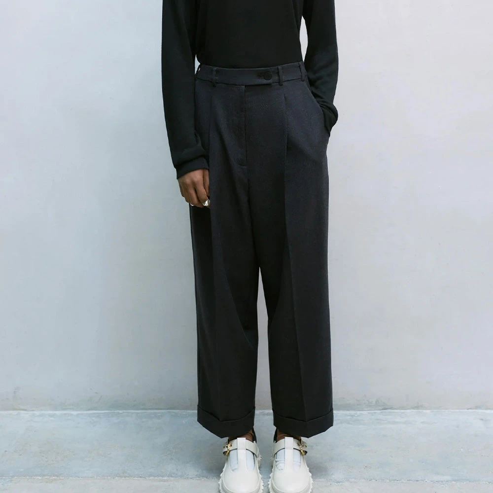 Cordera - Pantalon Tailleur En Laine - Anthracite 5 Cordera - Pantalon Tailleur En Laine - Anthracite – Image 3