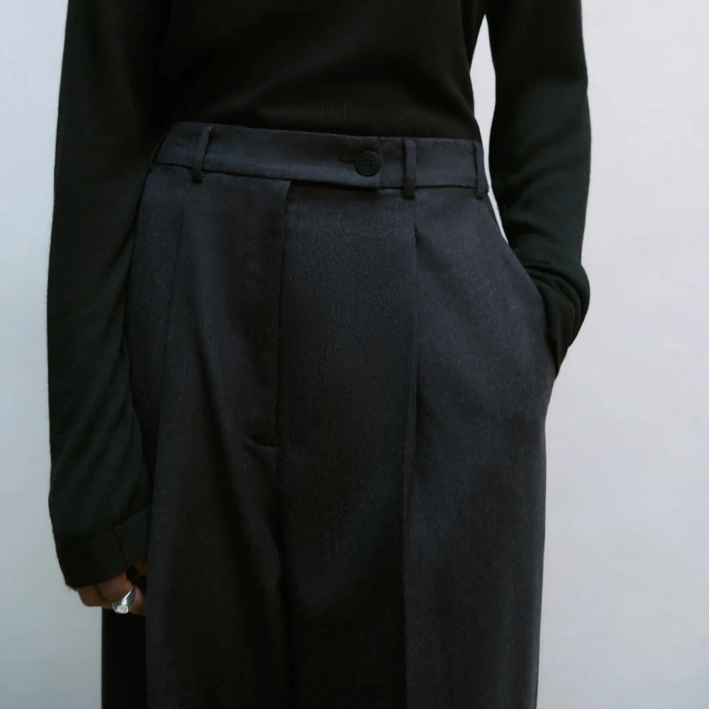 Cordera - Pantalon Tailleur En Laine - Anthracite 7 Cordera - Pantalon Tailleur En Laine - Anthracite – Image 5