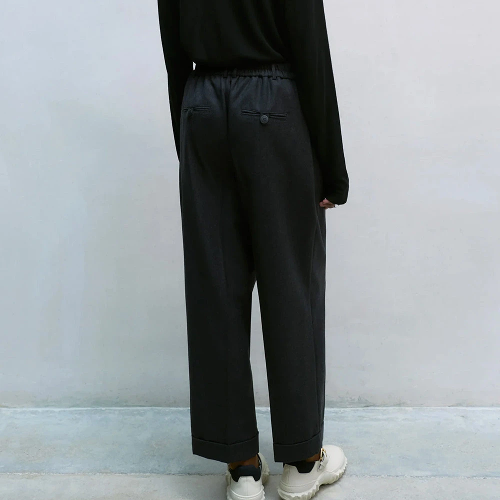 Cordera - Pantalon Tailleur En Laine - Anthracite 6 Cordera - Pantalon Tailleur En Laine - Anthracite – Image 4