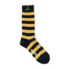 Beams Plus - Chaussettes Rayées - Bleu Et Jaune -Mode Vêtements Magasin RIB STRIPE SOCKS NAVYGOLD