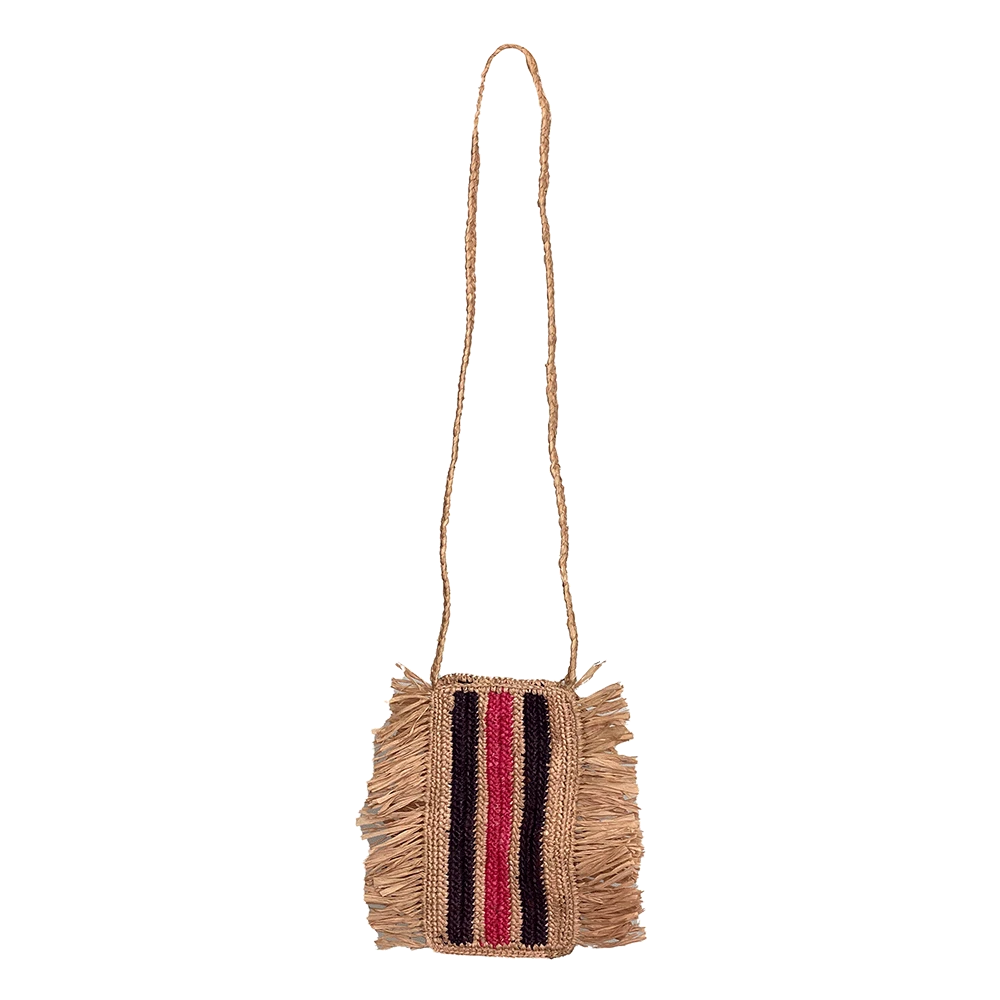 Camalya - Sac Bandoulière Gao - Bleu & Corail 5 Camalya - Sac Bandoulière Gao - Bleu & Corail – Image 3