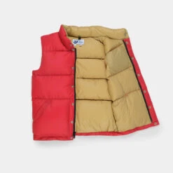 Crescent Down - Doudoune Sans Manches - Rouge -Mode Vêtements Magasin Red Khaki 3