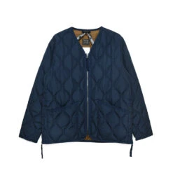 Taion - Veste Matelassée Col V - Bleu