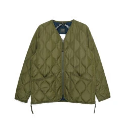 Taion - Veste Matelassée Col V - Olive