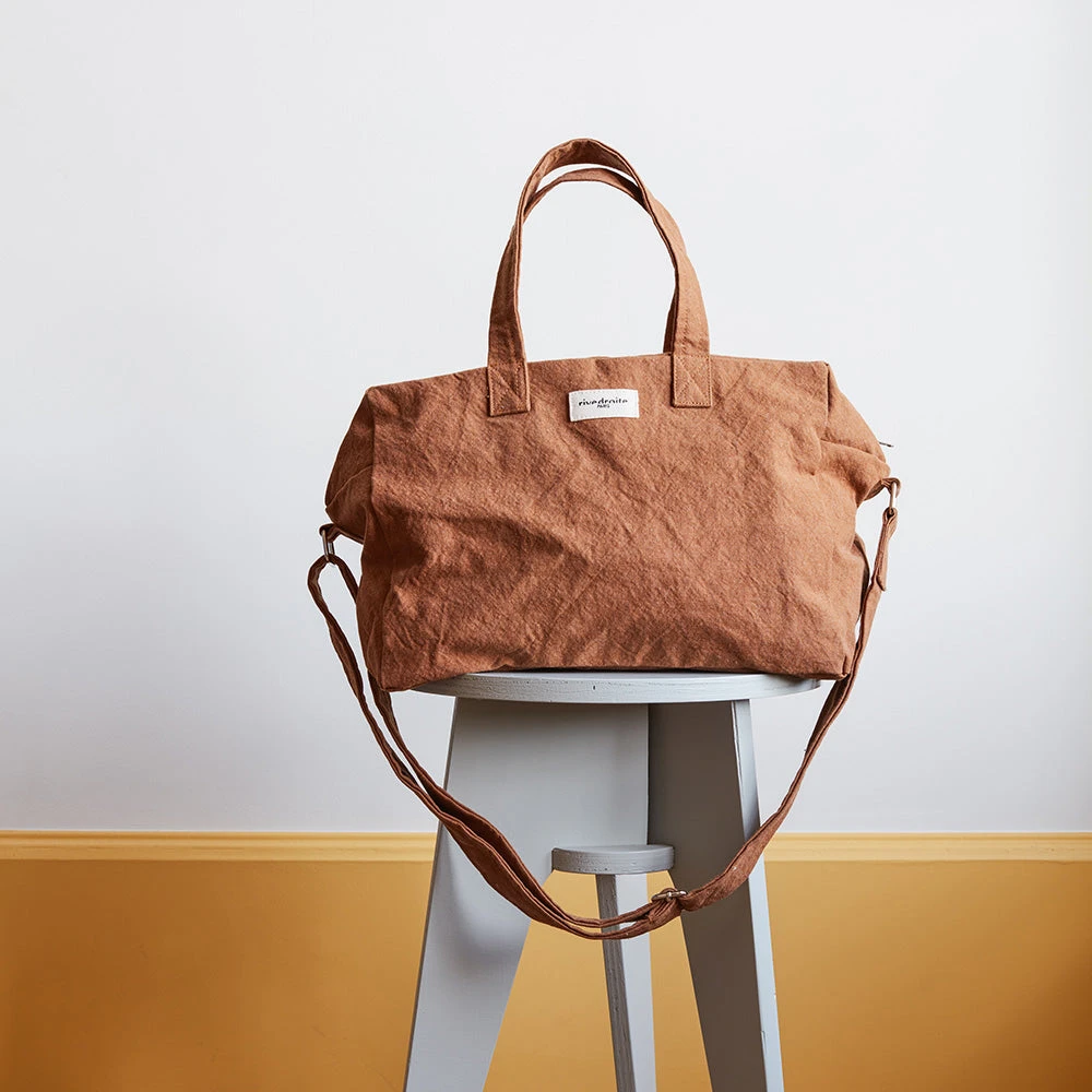 Rivedroite - Sac City Sauval En Coton Recyclé - Tabac 3 Rivedroite - Sac City Sauval En Coton Recyclé - Tabac