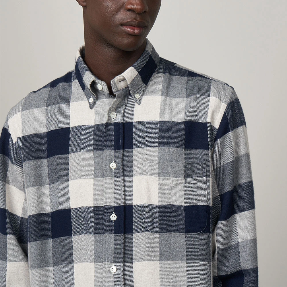 Hartford - Chemise Pitt à Carreaux - Bleu 4 Hartford - Chemise Pitt à Carreaux - Bleu – Image 2