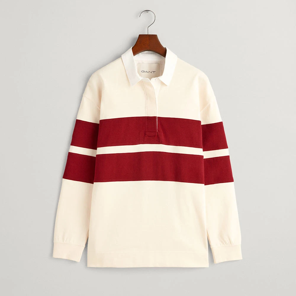 GANT - Polo Rugger Rayé - Beige 3 GANT - Polo Rugger Rayé - Beige